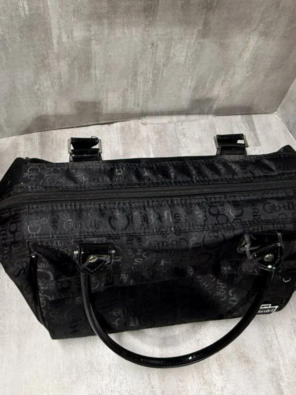 Caboodles Travel Tote Cosmetic Organizer - Black Logo Print